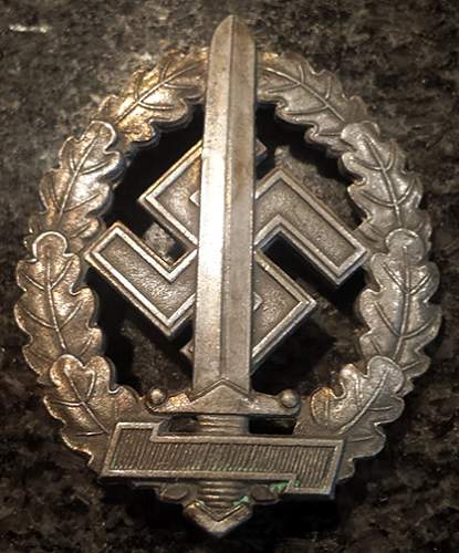SA Wehrabzeichen für Kriegsverseherte