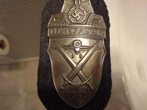 Demjansk Shield Real or Fake Please Help