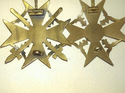 L/11 Spanienkreuz in Bronze ohne Schwerter