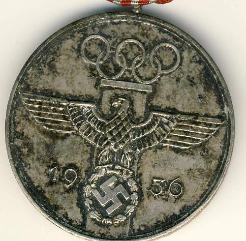 Olympic Games medal 1936