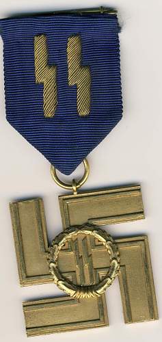 help for this SS long service medal for 25 years