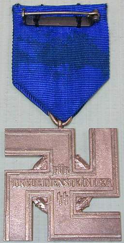 help for this SS long service medal for 25 years