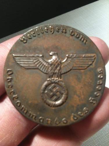 German High Command medal