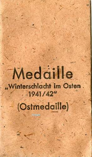 Rare Winterschlacht im Osten #100 W&amp;L/L 55 packet