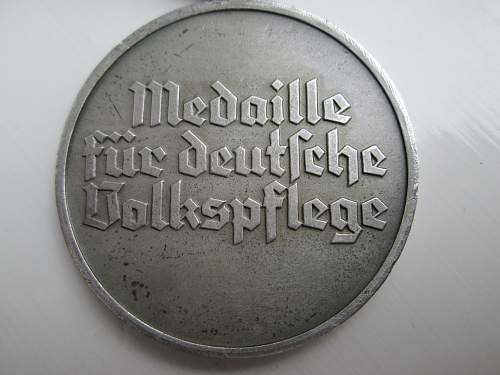 Medaille fur deutsche Volkspfege