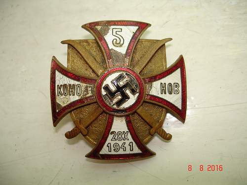 Kreuz des 5 . Don-Kossaken-Reiter Regiments