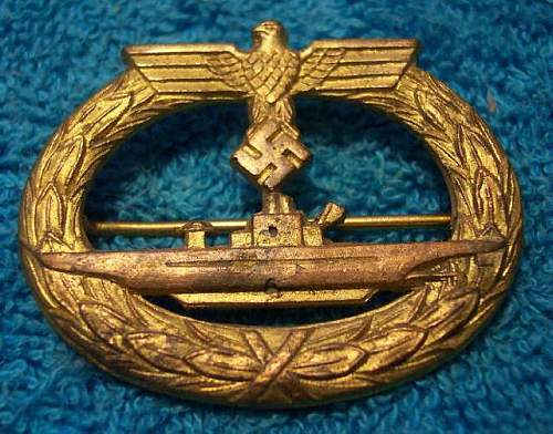 U-Boat Bade Marked &quot;53&quot; and 25 Year Faithful Service Cross: Authentic Pieces?