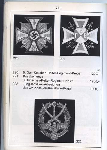 Kreuz des 5 . Don-Kossaken-Reiter Regiments