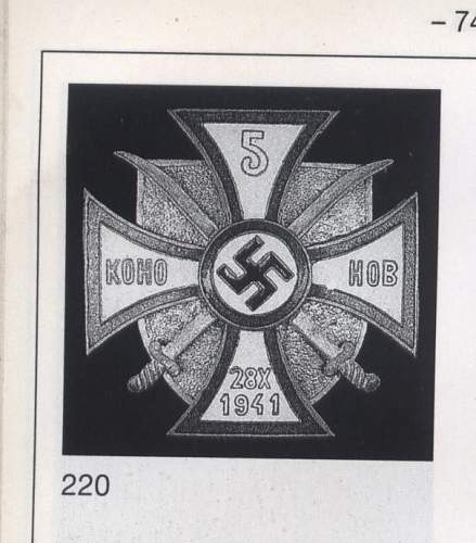 Kreuz des 5 . Don-Kossaken-Reiter Regiments
