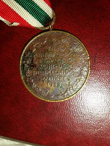 Medaille zur Erinnerung an die Heimkehr des Memellandes