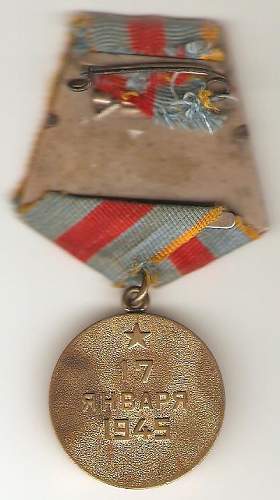 Warsaw medal