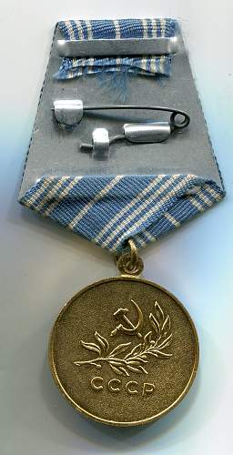 Documents and Medal for Drowning Person Rescue