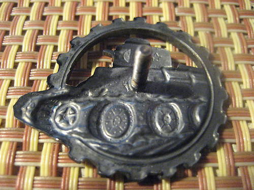 WWII Unknown Russian Tank Badge?