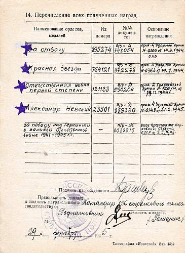 Order of Alexander Nevsky # 23501 Captain Liudas Karlovich Bradauskas