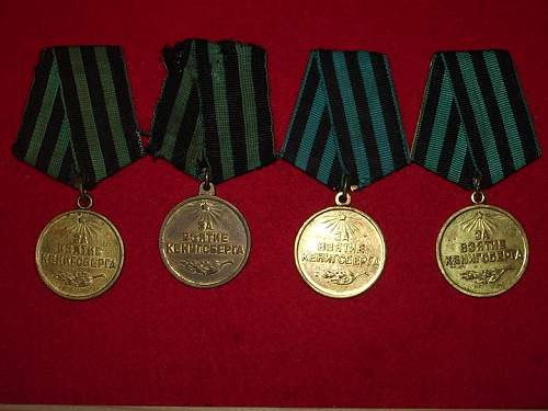 My Capture medals.