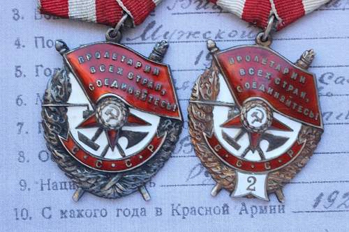 Red Banner 1 and 2, Order of Ushakov