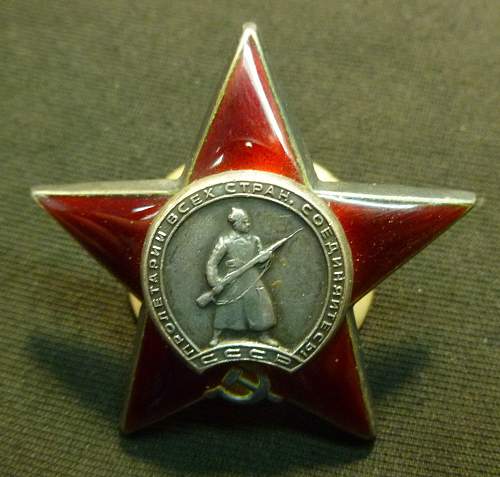 Order of the Red Star - real or not?
