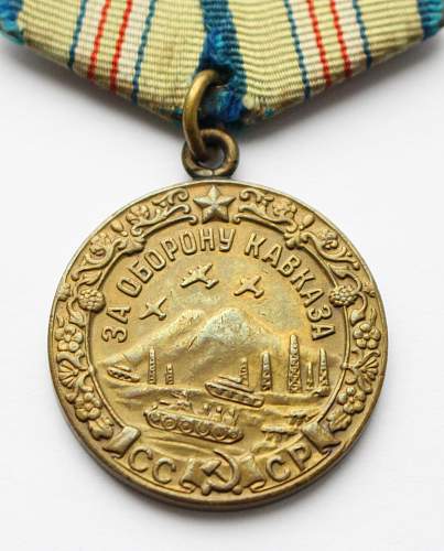 Defense of Caucasus - &quot;three rifle&quot; medals