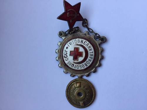 Soviet Red Cross badge