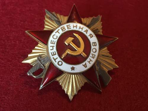 Opinions on Order of the Patriotic War