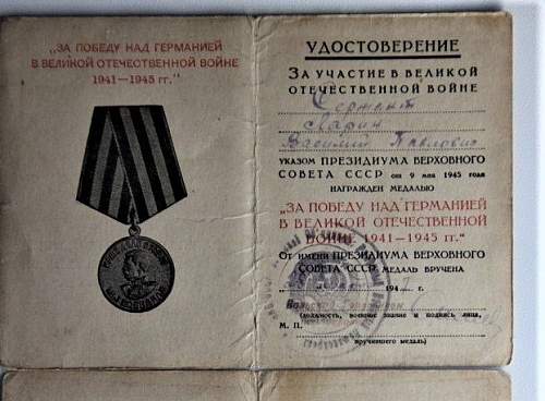 Soviet Victory medal