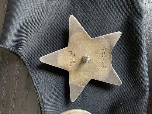 Soviet Order of the red Star check.