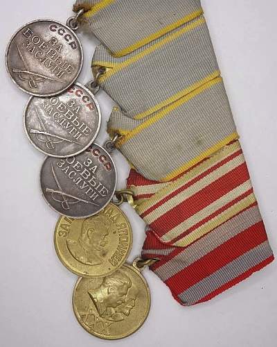 Soviet Combat Medal Bar