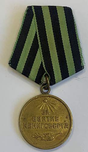 koenigsberg capture medal