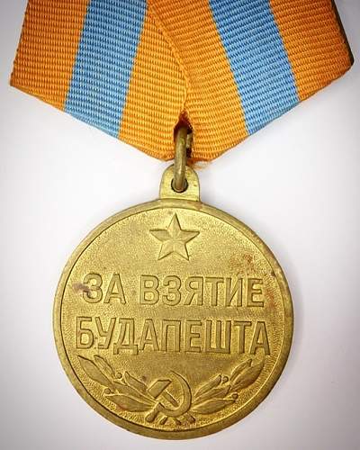 Medal for the Capture of Budapest