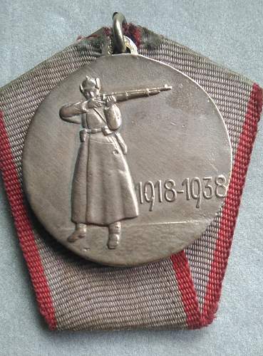 20 Years of the Red Army 1918-1938 medal