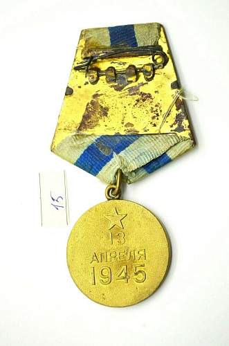 Need help fake or legit medal for the capture of vienna