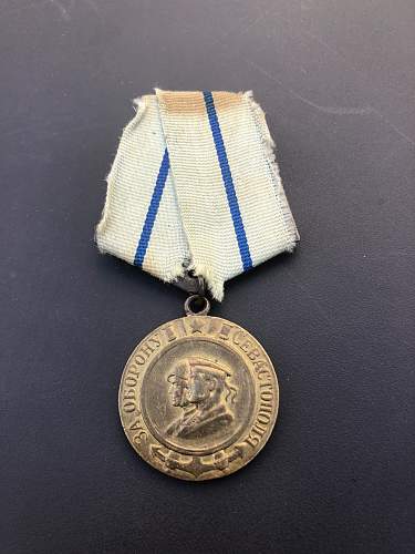 Medal “For Defense of Sevastopol” Type 1