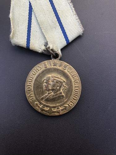 Medal “For Defense of Sevastopol” Type 1