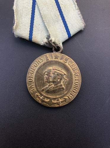 Medal “For Defense of Sevastopol” Type 1