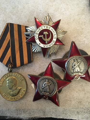 Some Soviet medals