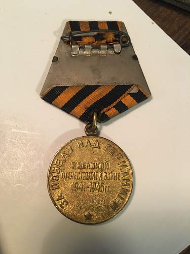 Some Soviet medals