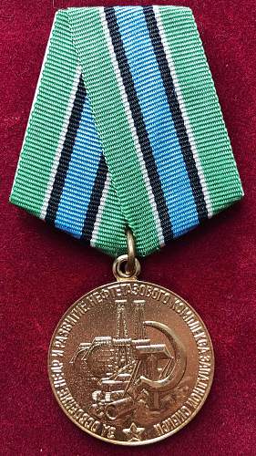 For the Tapping of the Subsoil and Expansion of the Petrochemical Complex of Western Siberia Medal