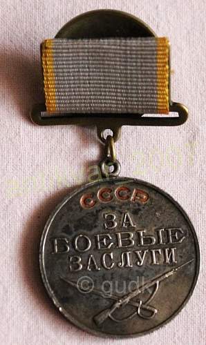 Medal For Battle Merit  57668 Genuine or fake Need help