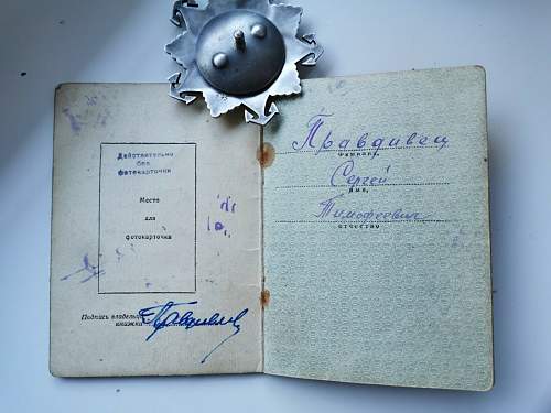 Is this an original Nakhimov II, and document?