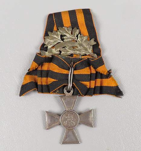 Russian St George's Cross Medal for examination please