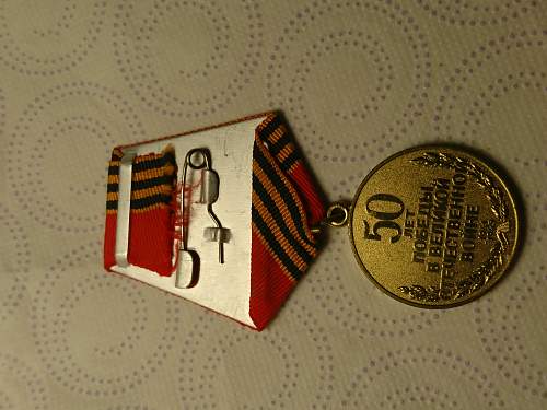 USSR &quot;50 Years of Victory in the Great Patriotic War 1941–1945&quot; medal Original or fake?
