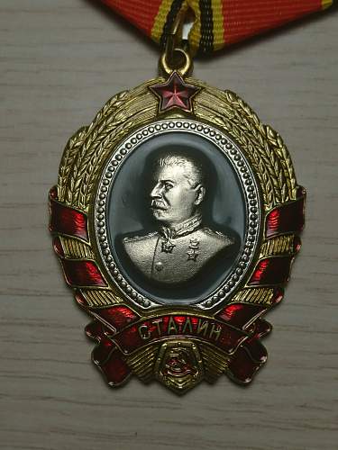 strange medal with Stalin