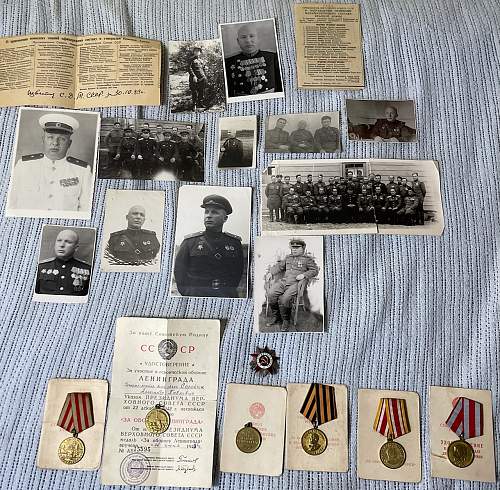 Medal and Order Grouping for Major General of Signals Aleksandr Pavlovich Sorokin