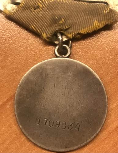 Stalingrad encirclement War Merit medal # 173541