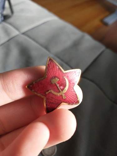 Is this soviet cap badge real?