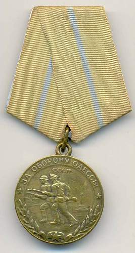 Defence of Odessa medal