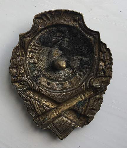 Badge for 'Excellent Artilleryman'