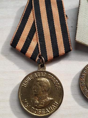 Medals for the defense of Sebastopol &amp; victory over Germany