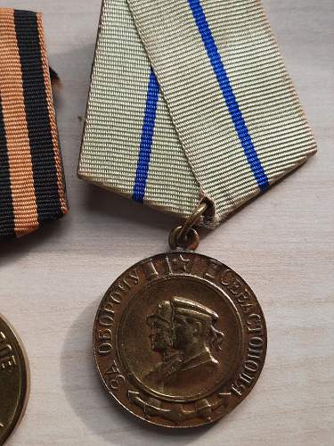 Medals for the defense of Sebastopol &amp; victory over Germany