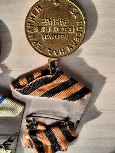 Medals for the defense of Sebastopol &amp; victory over Germany